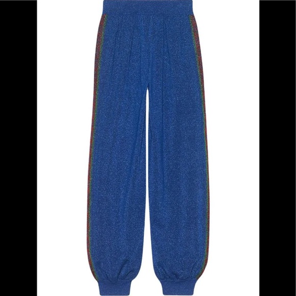 Gucci Wool Lame GG Stripe Pants - Picture 8 of 12